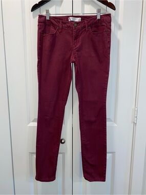 No Boundaries Straight Leg Jeans in Burgundy